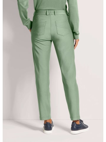 MADELEINE Stretchhose mit Tunnelzug in eisgrün