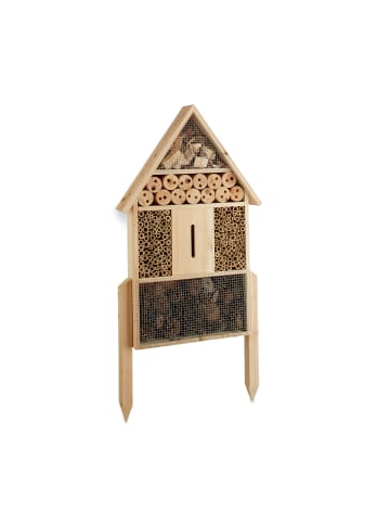 relaxdays Insektenhotel in Natur - (B)37 x (H)60,5 x(T)9 cm