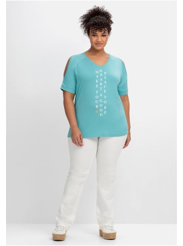 sheego Shirt in aqua