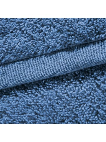 Erwin Müller Frottier Waschhandschuhe 4er-Pack Bühl in blau/dunkelblau