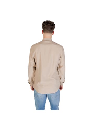 Antony Morato Beige Viskose Businesshemd