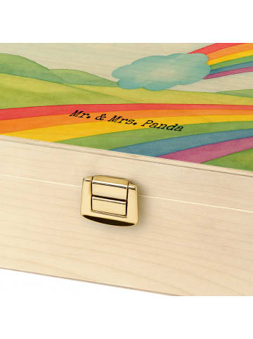 Mr. & Mrs. Panda Teeaufbewahrung Einhorn Regenbogen Design mit S... in Weiß