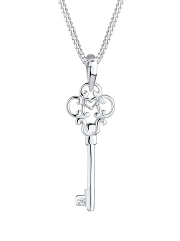 Elli DIAMONDS  Halskette 925 Sterling Silber Schlüssel in Weiß