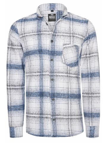 Rusty Neal Holzfäller Flanell Hemd in Ecru / Blau