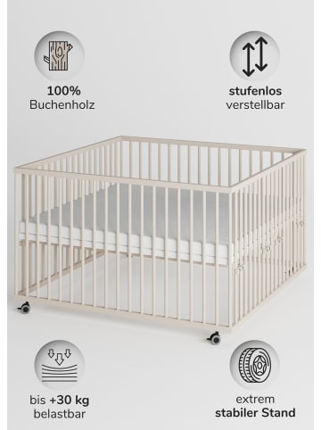 Sämann Sämann Laufgitter XXL Matratze SleepPlus & Sprossen sahara dust Premium