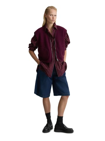 Marc O'Polo DENIM Teddyweste relaxed in Mahagony Jam