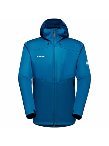 Mammut Softshell-Jacke Ultimate VII mit Kapuze in Azurblau