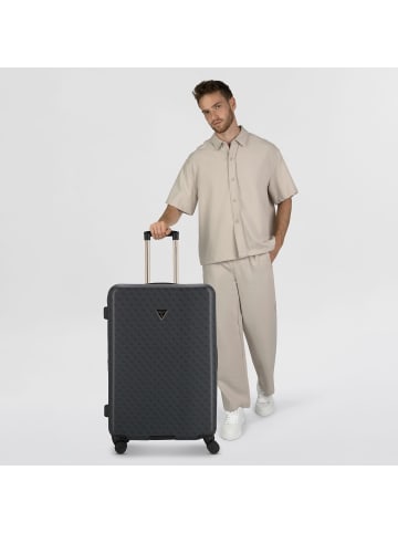Guess Jesco 4 Rollen Trolley 77 cm mit Dehnfalte in coal logo