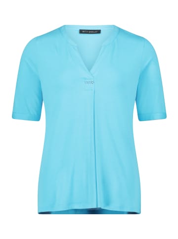 Betty Barclay Blusenshirt mit Kragen in Cyan Blue