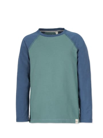 Band of Rascals Longsleeve " Raglan " in sage-blue