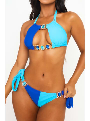 Moda Minx Bikini Hose Sweet Like Candy seitlich gebunden in Blau