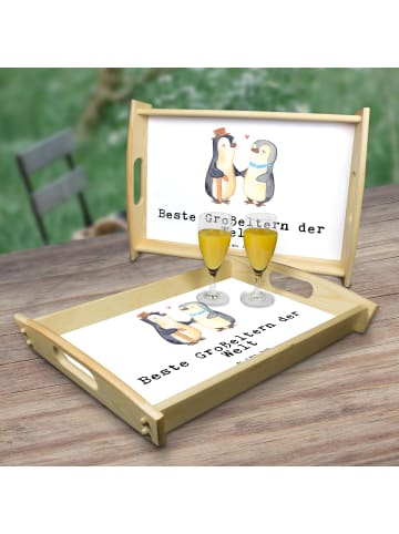 Mr. & Mrs. Panda Tablett Pinguin Beste Großeltern der Welt mit S... in Weiß