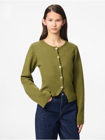 Pieces Strickjacke in Sphagnum