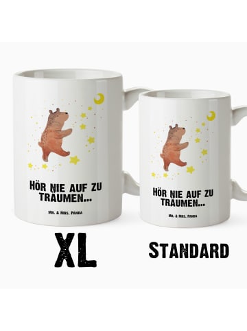 Mr. & Mrs. Panda Jumbo Tasse Bär Träume mit Spruch in Weiß