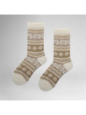 Hudson Socken Cozy Nordic gemustert in Autumn white