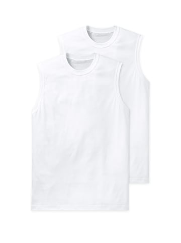 Schiesser Unterhemd / Tanktop Essentials in Weiß