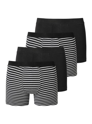 Schiesser Retro Short / Pant Teens Boys 95/5 Organic Cotton in Schwarz / Grau