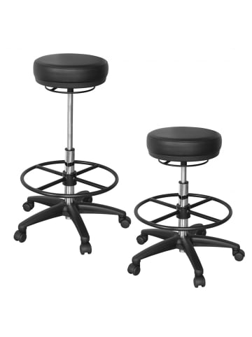 KADIMA DESIGN Arbeitshocker ROLAND Rund Sitzhocker Rollen gebremst