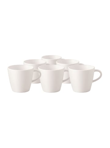 Villeroy & Boch Kaffeetasse 6 Stk Manufacture Rock blanc in weiß