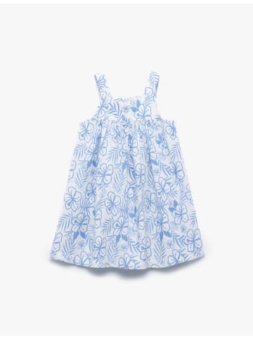 KOTON Kleid in Weiß Gemustert