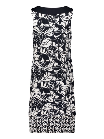 Betty Barclay Jerseykleid ohne Arm in Dunkelblau/Weiß
