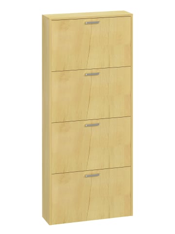 VCM  Holz Schuhregal Schuhschrank Schuhkipper Sulos L in Honig-Eiche