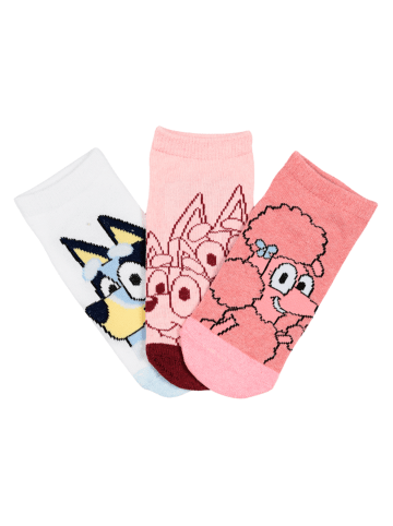 Bluey Kinder Mädchen Sneaker Socken 6er Pack in Mehrfarbig