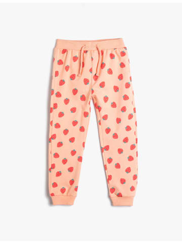 KOTON Sweathose in Rosa Gemustert