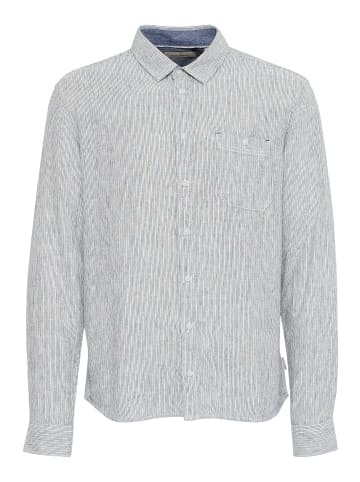 BLEND Langarmhemd BHBOBBY Shirt stripe 20717860 modisches Langarmhemd in Leinenmix-Qualität in Blau
