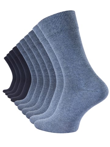 Cotton Prime® 10 Paar Business Socken Prime Cotton in blau