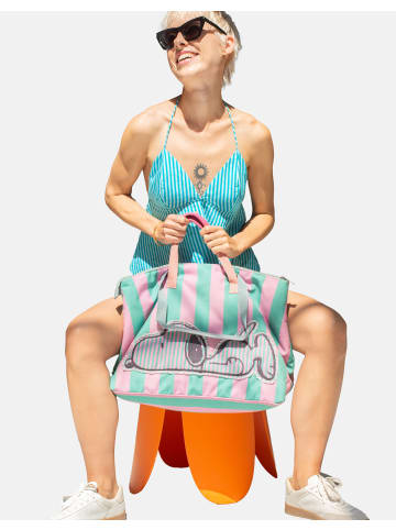 Fritzi aus Preußen Tasche PeanutsTM x fritzi My Shopper Stuffed in Grün-Pink