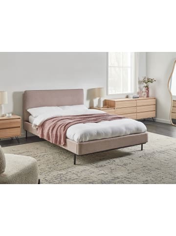 Beliani Doppelbett CORIO in Beige/Schwarz - (W) 153 x (H) 101 x (L) 219 cm