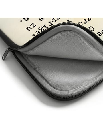 Mr. & Mrs. Panda Laptop Tasche Spinne Agathe Pommes Design mit S... in Weiß