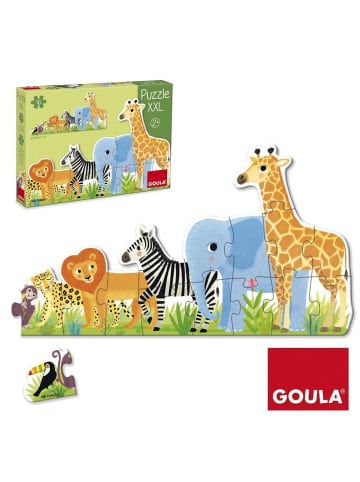 Jumbo Goula Puzzle XXL Dschungel, von klein bis groß - 16 Teile