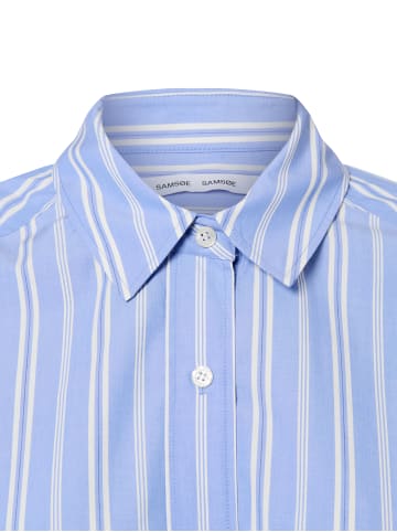 SAMSOE & SAMSOE Bluse Sacatan in hellblau weiß