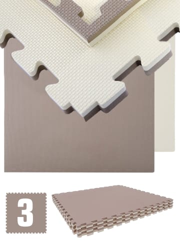 eyepower XL Trainingsmatte Aiolos 3er Set in braun