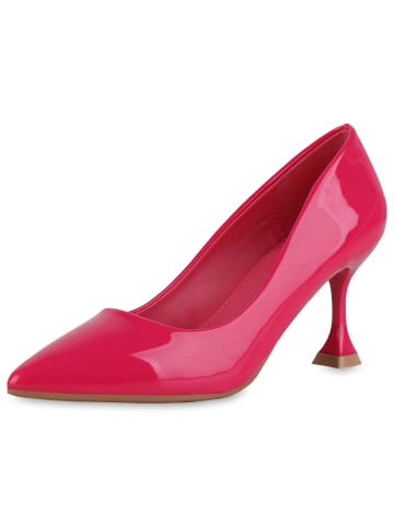 VAN HILL Spitze Pumps Eleanor in Fuchsia Lack