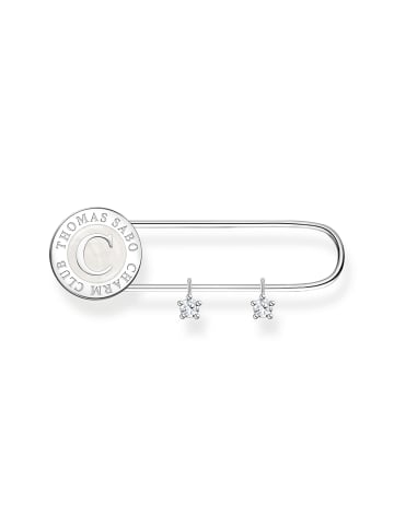 Thomas Sabo Brosche in silber, weiß