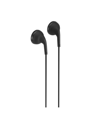 Hama Bubbly II Earbuds, In-Ear Kopfhörer, kabelgebunden in Schwarz
