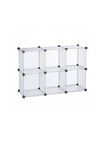 relaxdays Regalsystem in Transparent - (B)96x (H)65 x (T)32 cm