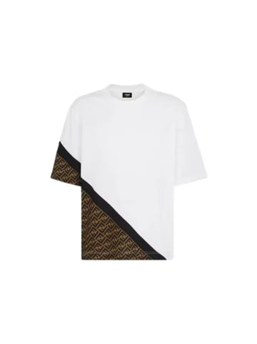 Fendi Diagonal T-Shirt Weiß