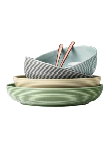 Seltmann Weiden 4er Set Foodbowls Beat Color Glaze ø 25,5 cm in Sandbeige