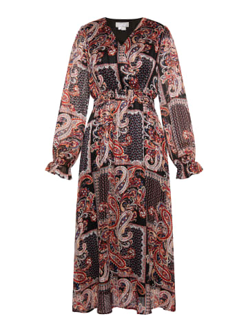 Usha Maxikleid Mit Paisley-Print in Schwarz Mehrfarbig