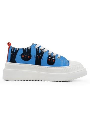 Dogo Freya - Line of Rabbits in Blau