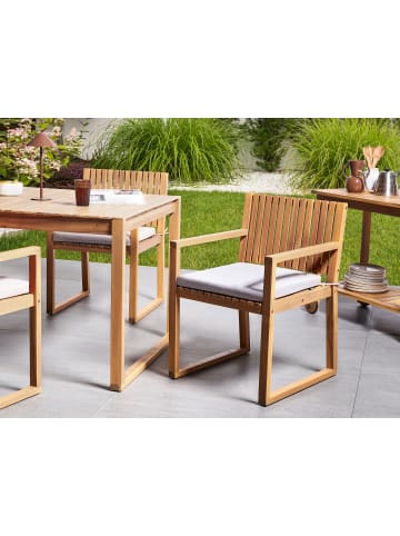 Beliani 8er-Set Auflagen SASSARI PREMIUM in Grau