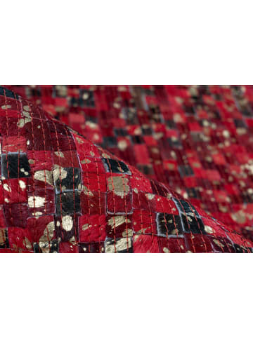 Arte Espina Kurzflor Teppich Finish 125 in rot - gold - rechteckig