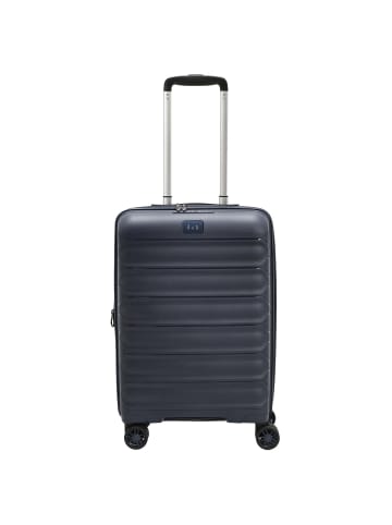 D&N Travel Line 4700+ - 4-Rollen-Kabinentrolley S 55 cm erw. (schwarz) in navy