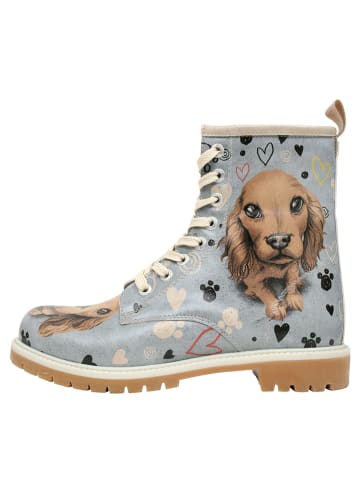 Dogo Longe Boots - Hello My Hooman in Blau 42