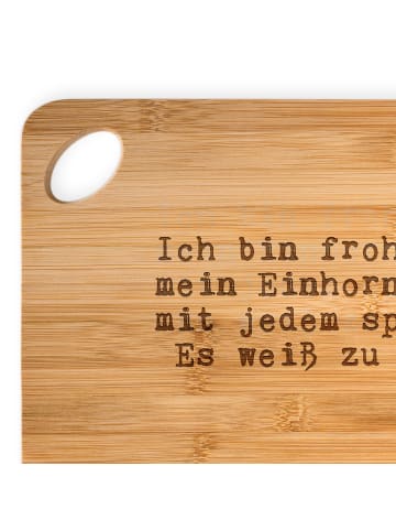 Mr. & Mrs. Panda Servierbrett Ich bin froh, dass... mit Spruch in Braun