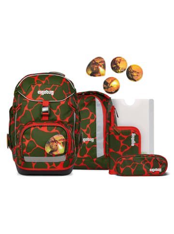 Ergobag Pack Schulranzen-Set 6tlg. inkl. Klettie-Set in FeuerspeiBär
